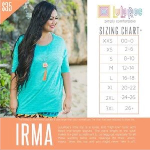 NWT! LuLaRoe Irma Tunic - Picture 4 of 4